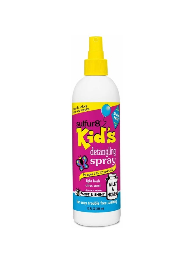 Kids Milk And Honey Detangling Spray Conditioning Spray To Help Soften Hair Reduce Knots Refresh Fragrance Lightweight Moisturizer For All Hair Types 355 ML